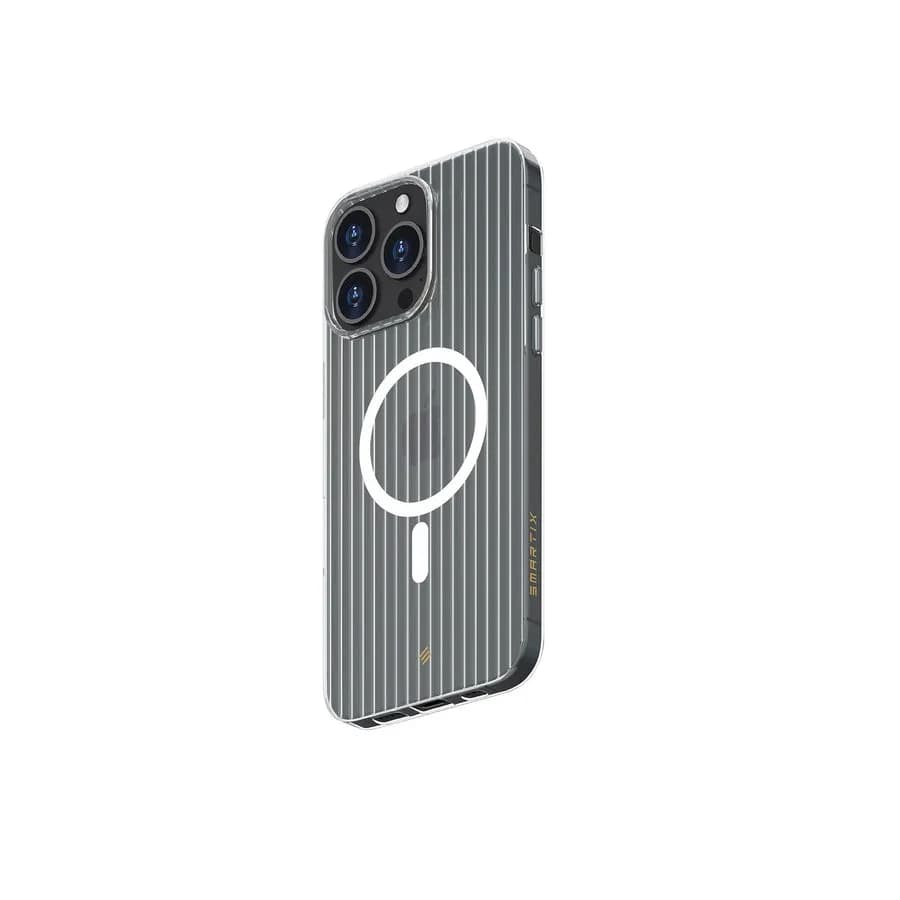 Smartix Premium Magnetic Clear Groove Case for iPhone 16 Pro Max