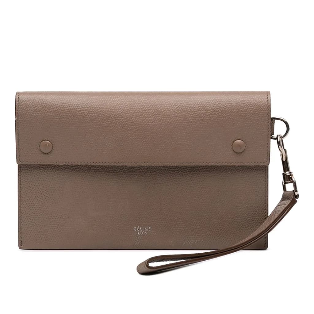 Celine (Pre-owned) Grained Calfskin Multifunction Clutch