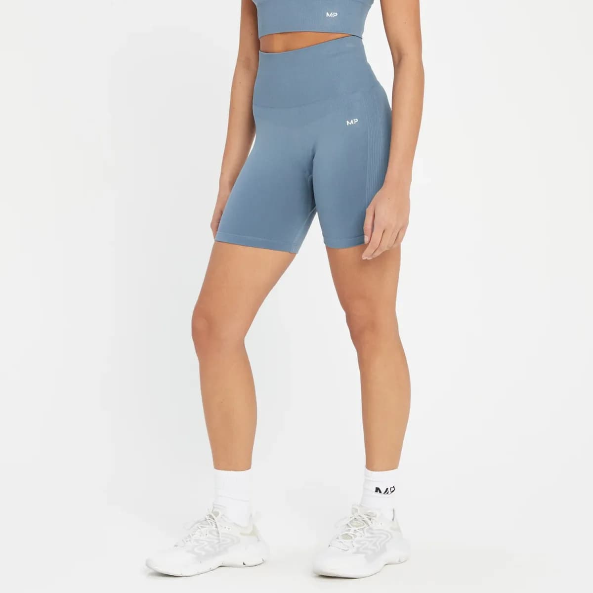MP Women's Shape Seamless Cycling Shorts Pebble M