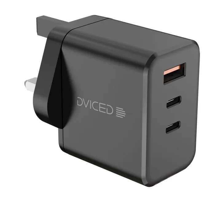 Dviced Wall charger cable 140W GaN 2 USB-C 1 USB-A UK