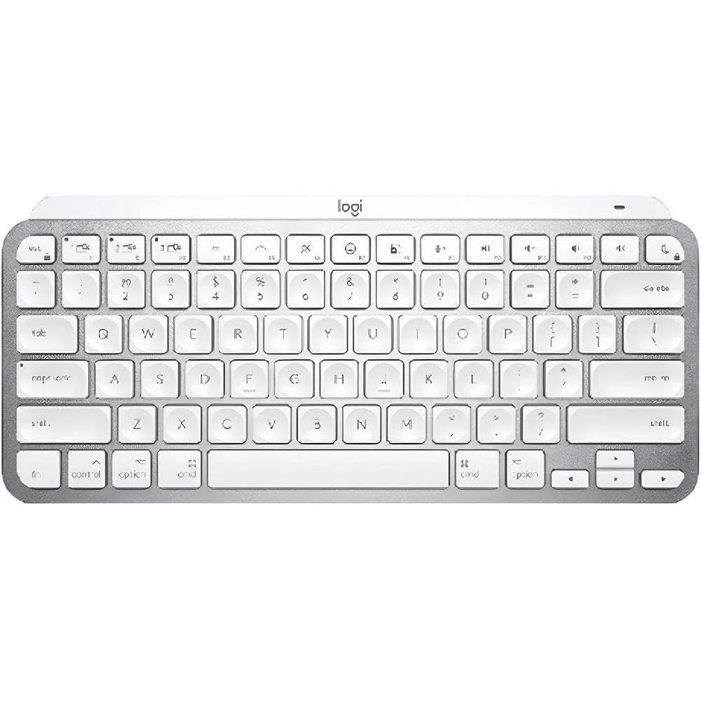 Logitech Mx Keys Mini For Mac Minimalist Wireless Illuminated Keyboard Pale