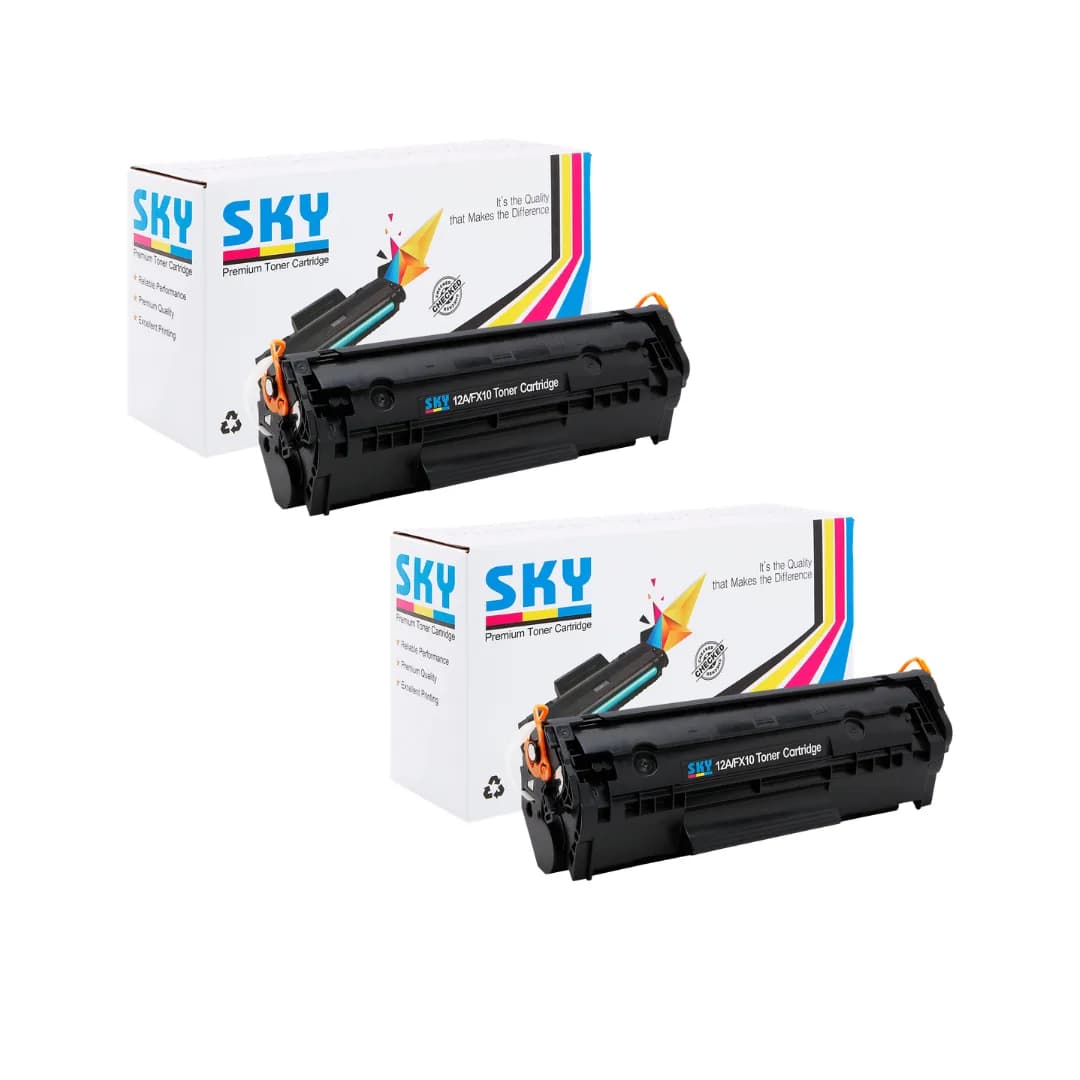 SKY 2PCS 12A Toner Cartridge Q2612A for for HP Laserjet 1018 1020 3015 3030