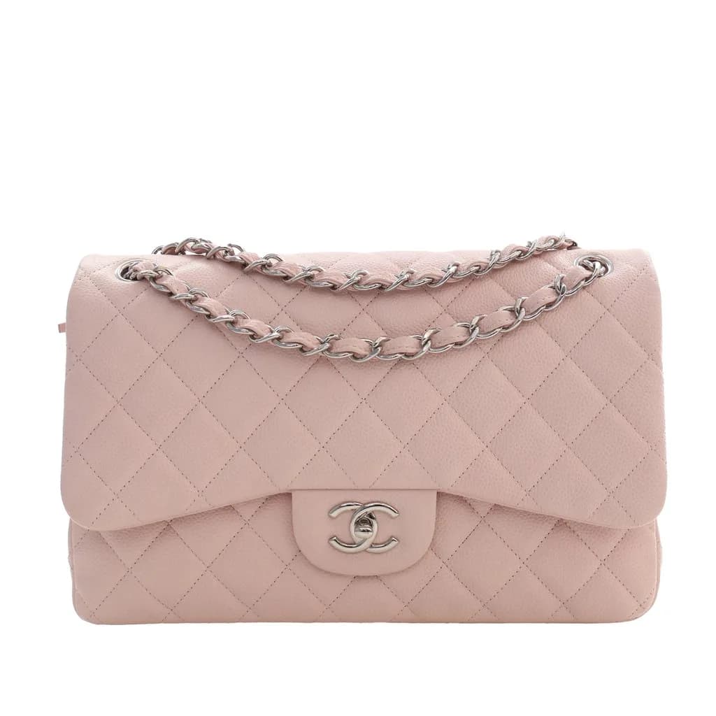 Chanel (Pre-owned) Jumbo Classic Caviar Double Flap