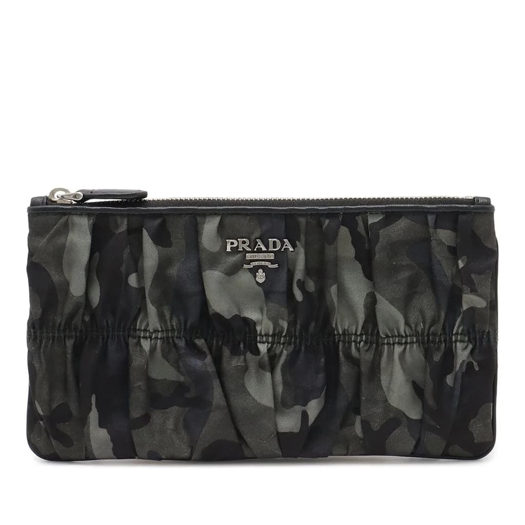 Prada (Pre-owned) Tessuto Camouflage Gaufre Pouch