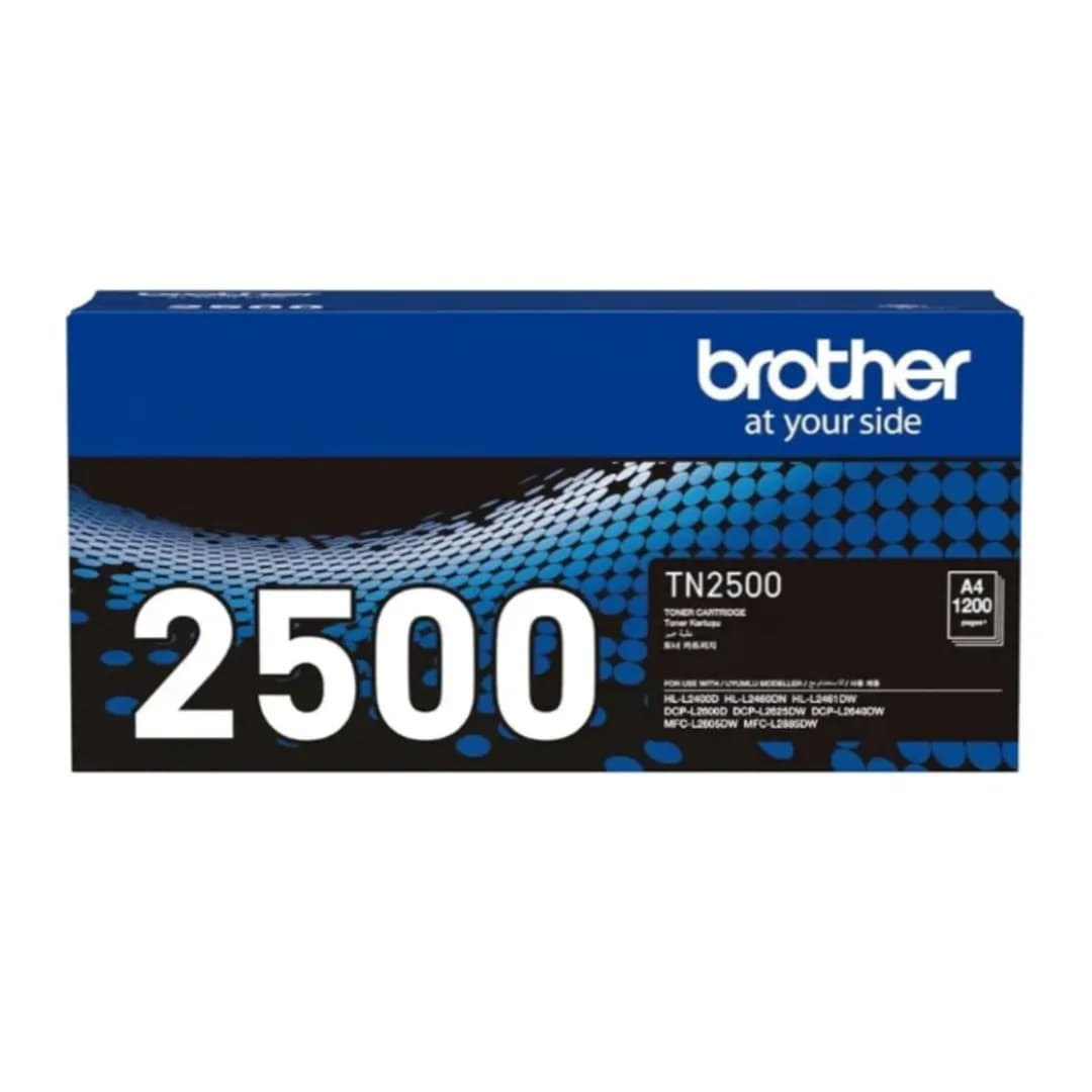 Brother TN-2500 Toner Cartridge 1200 Pages for HL-L2460DN DCP-L2640DW