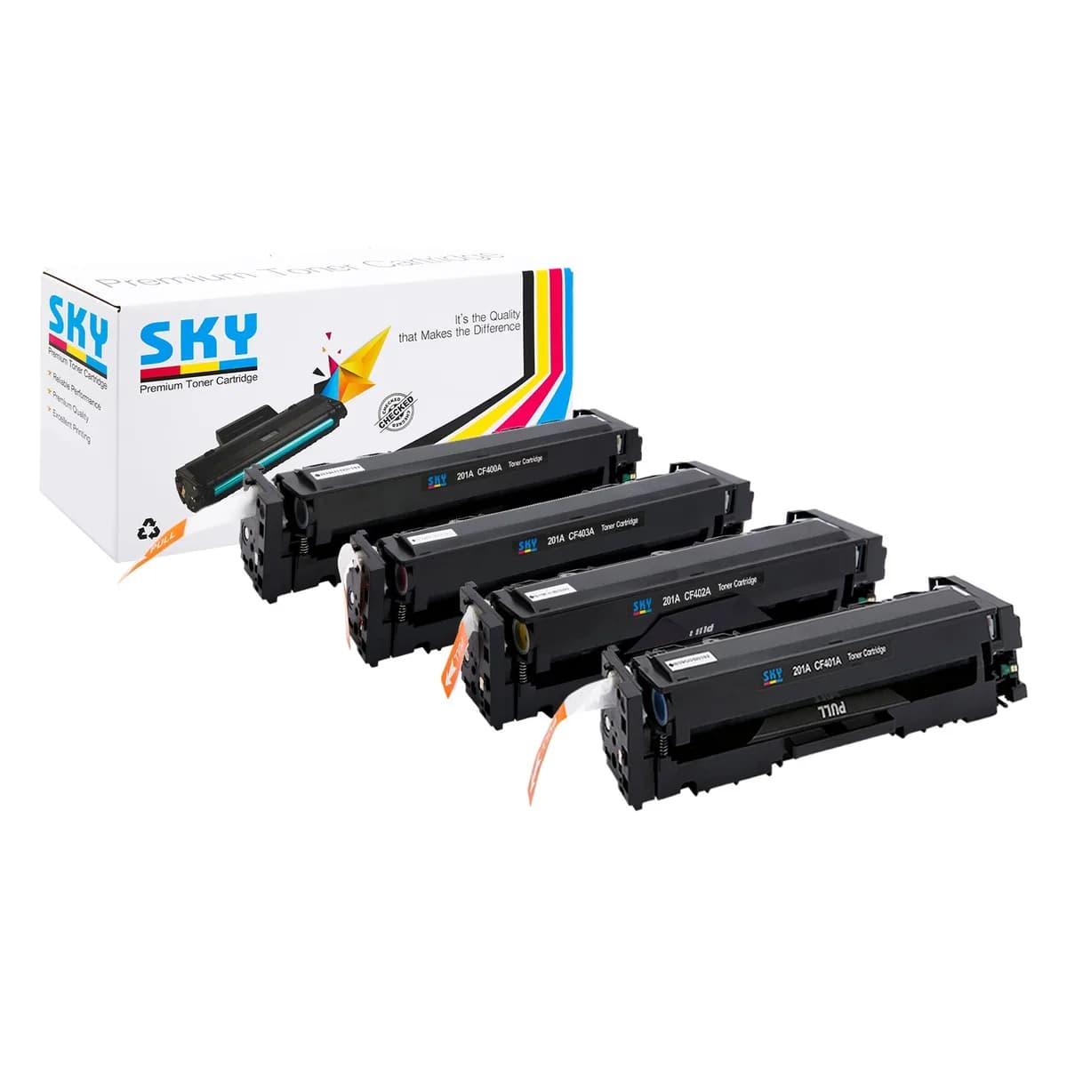 SKY 045 4-Color set Toner Cartridge for LBP611Cn 613Cdw MF635Cx MF633Cdw MF631Cn