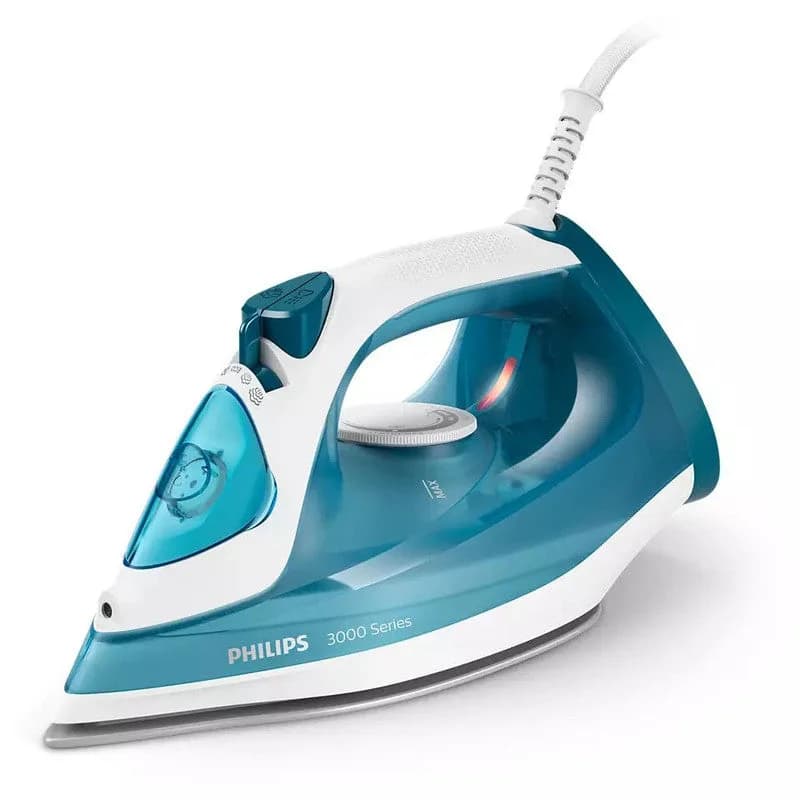 Letstango Philips Steam Iron Series 3000-2100W 140 G Steam Boost Ceramic 30g min Continuous Steam 300ML DST3011