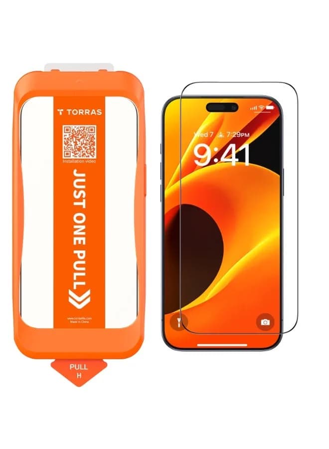 TORRAS Install Master Screen Protector for iPhone 17 Air Clear