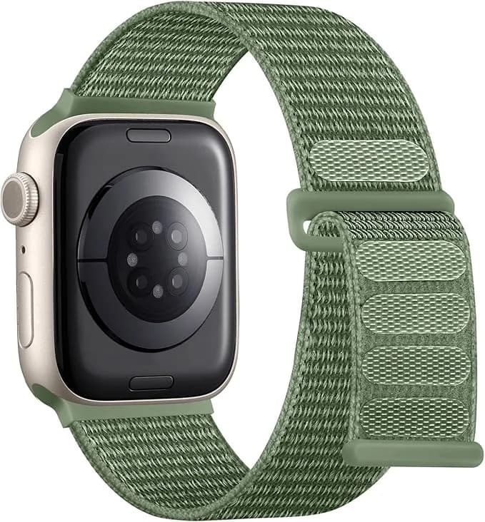 Protect Nylon Band Watch Strap For Apple Watch 42 44 45mm NWS42GRN