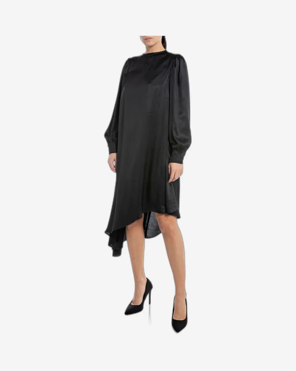 Replay Asymmetric Dress In Viscose Satin