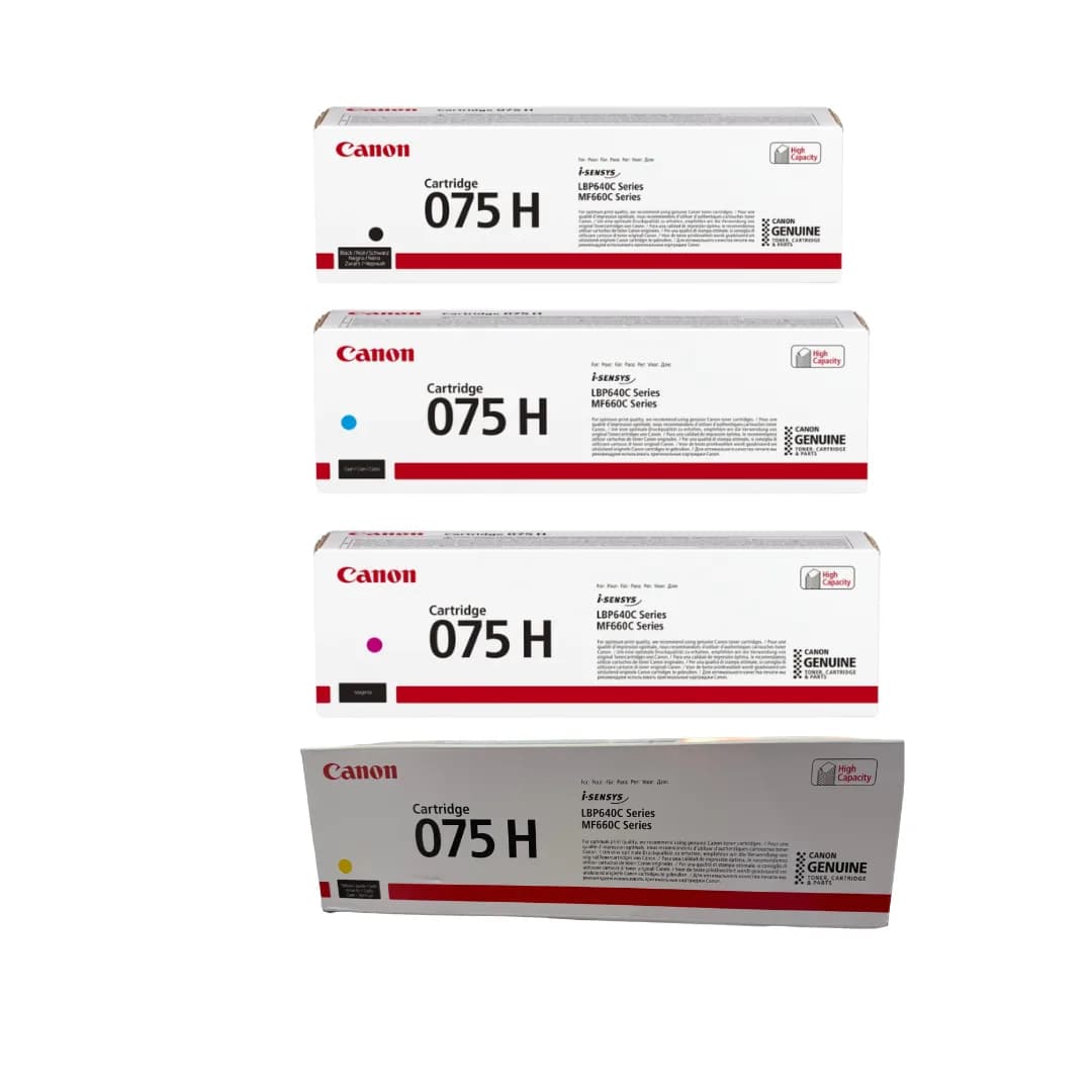 Canon 075H High Capacity 4-Colour Toner Set for i-SENSYS MF664Cdw MF667Cdw LBP646Cdw LBP647Cdw