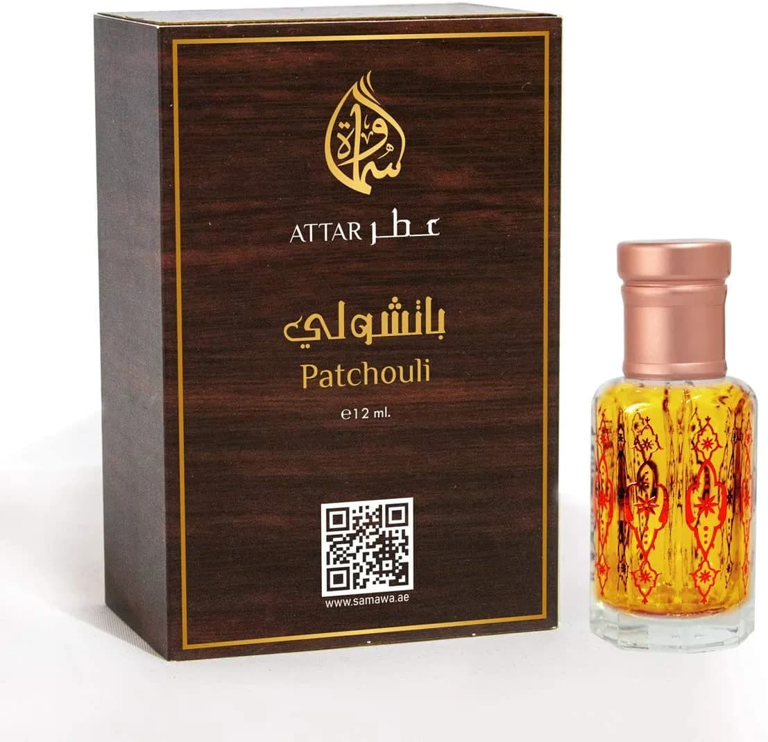 Samawa Patchouli Attar Concentrated Perfume Oil For Unisex 12ml