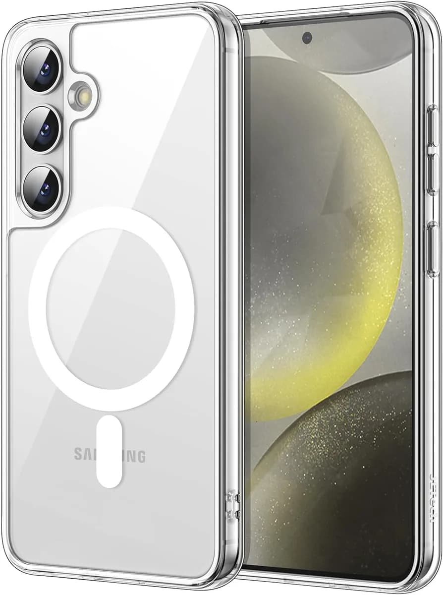 Protect Samsung S24 Plus Magnetic Phone Case Anti Scratch Bundle Hydrogel Screen Protector Included Protective Clear MSAMS24P