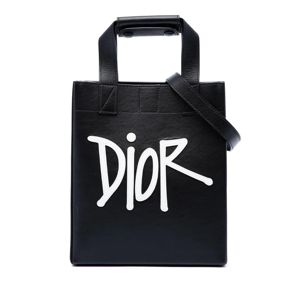 Dior (Pre-owned) Stussy Small Logo Applique Tote