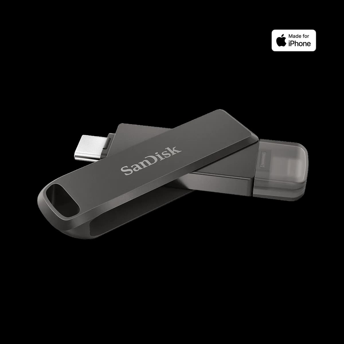 SanDisk iXpand Flash Drive Luxe USB-C + Lightning for iPhone iPad Mac USB Type-C devices including Android