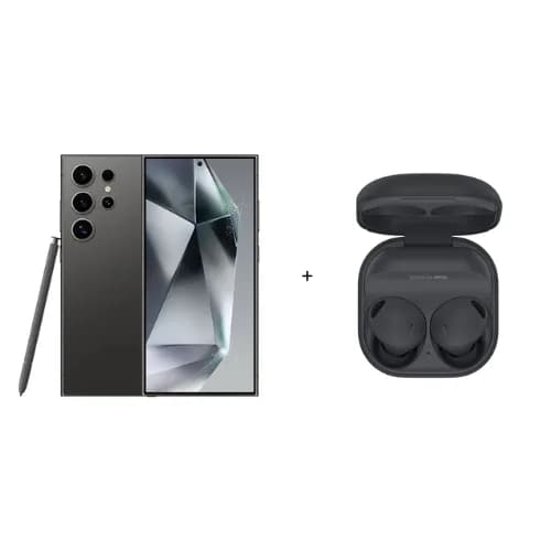 Bundle Offer: Samsung Galaxy S24 Ultra 256GB Titanium Black + Samsung Galaxy Buds2 Pro Graphite (Wireless Headphones)