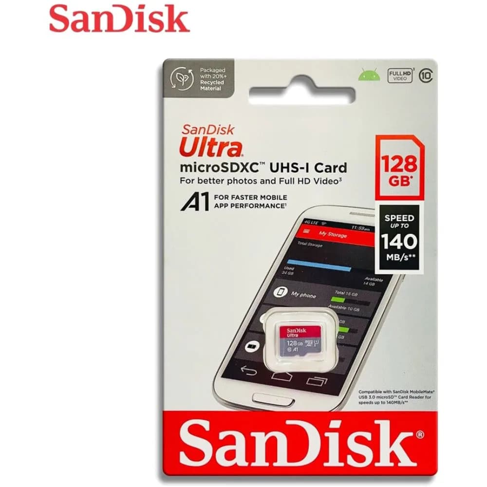 Sandisk Ultra UHS I MicroSD Card