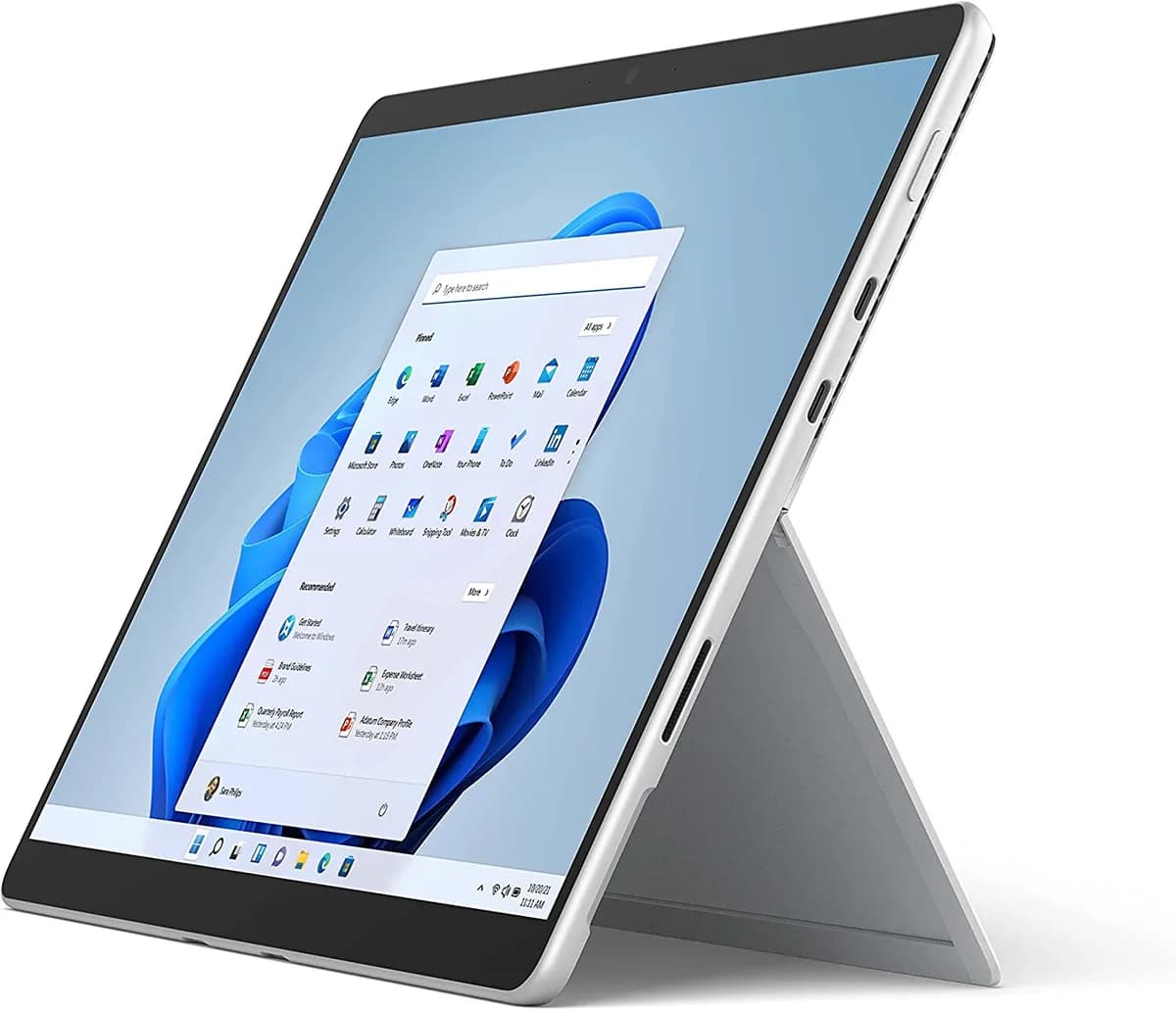 Microsoft Surface Pro 8 with 13" PixelSense Display Intel i5-1135G7 processor Intel Iris XE Graphics, 256GB SSD Platinum