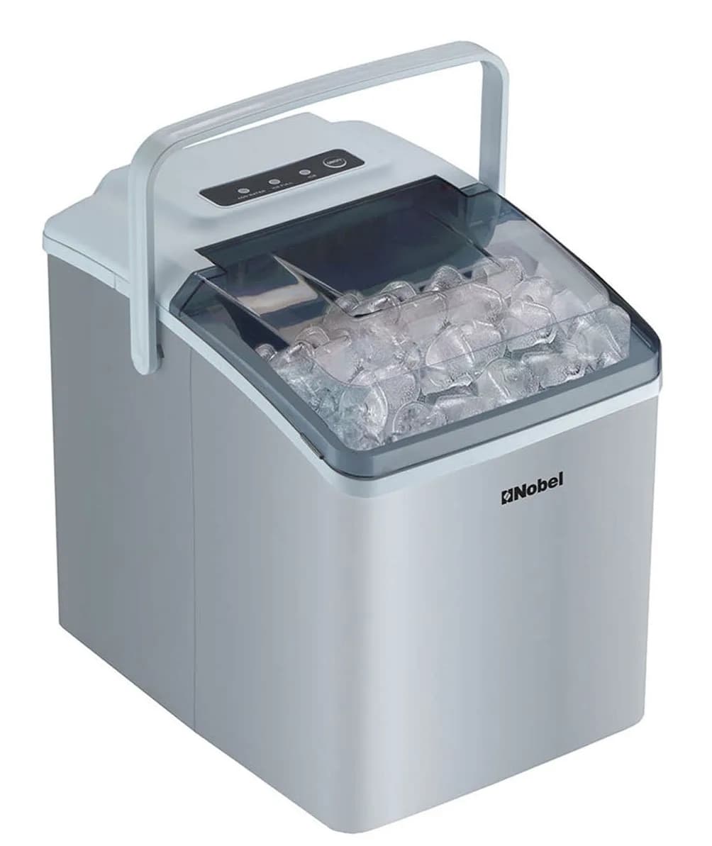 Nobel Bullet Shaped Ice Cube Maker 10-12kgs 24 Hrs Ice Making Capacity with 9pcs Ice in 8 Minutes Per Cycle