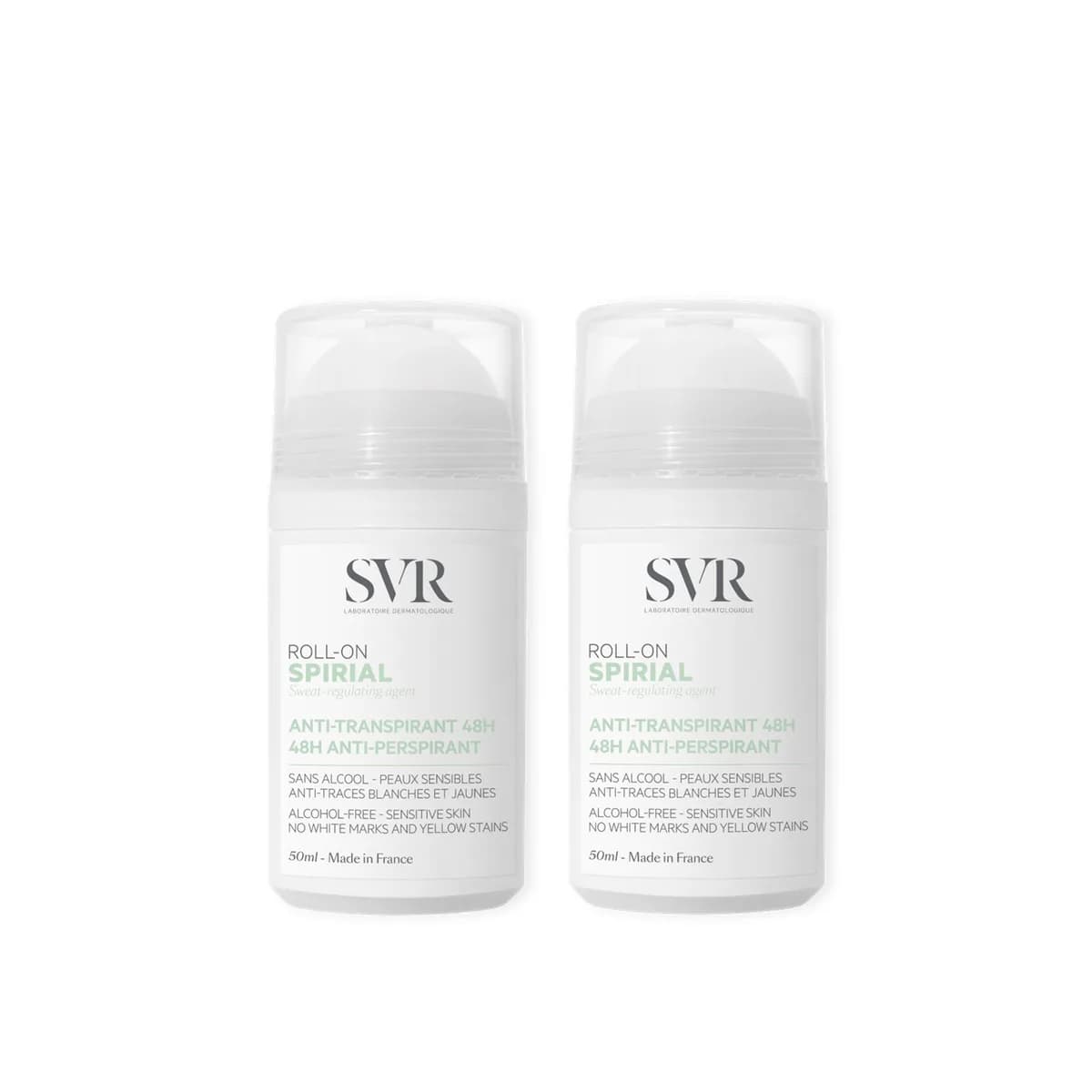 SVR Spirial Anti-Perspirant Deodorant Roll-On 48h 50ml x2