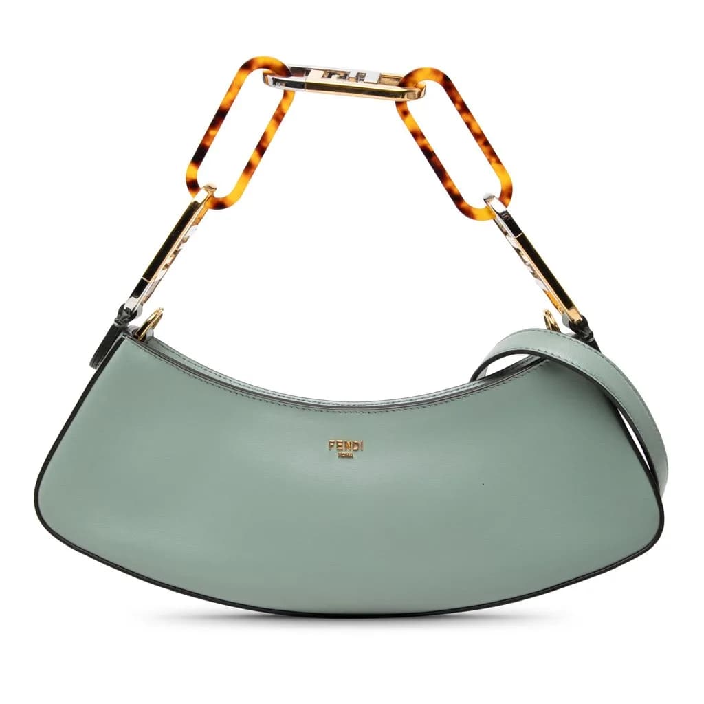 Fendi (Pre-owned) Leather O Lock Swing Satchel