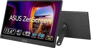 ASUS ZenScreen Portable USB Monitor (MB169CK) Full HD IPS Dual USB-C Mini-HDMI Eye Care Flicker Free Light Filter Anti-Glare