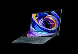 ASUS ZENBOOK DUO UX482EGR-HY373W- CORE I7 1195G7 2.9 GHZ 1TBSSD SCREEN PAD 14.0" FHD TOUCH + PEN WL NVIDIA BT+CAM WIN 11 HOME 2Yr.+S-BAG